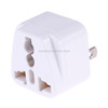 Portable Universal Socket to US Plug Power Adapter Travel Charger (White)