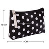 Women Plaid Travel Cosmetic Makeup Bag Handbag Female Zipper Purse Small Bags Travel Beauty Organizer(Black)