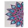For Galaxy Tab A 10.5 / T590 Colored Drawing Pattern Horizontal Flip PU Leather Case with Holder & Card Slots(Half Flower)
