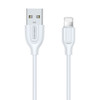 JOYROOM S-L352 1m High Density PVC Cord 1A USB A to 8 Pin Data Sync Charge Cable, For iPhone XR / iPhone XS MAX / iPhone X & XS / iPhone 8 & 8 Plus / iPhone 7 & 7 Plus / iPhone 6 & 6s & 6 Plus & 6s Plus / iPad(White)