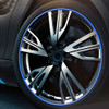 Universal Decorative Scratchproof Stickup 8M Flexible Car Wheel Hub TRIM Mouldings Decoration Strip(Blue)