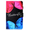 For Amazon Kindle Fire HD 8 Colored Drawing Stitching Horizontal Flip Leather Case, with Holder & Card Slots(Butterfly Love)