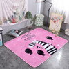 Cute Zebra Pattern Rectangular Polyester Anti-skid Household Carpet Yoga Mat, Size: 200cm x 150cm