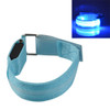 Blue Nylon Night Sports LED Light Armband Light Bracelet, Specification:Battery Version
