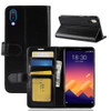 Crazy Horse Texture Horizontal Flip Leather PU + TPU Case for Meizu Meilan E3, with Wallet & Holder & Card Slots(Black)