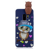 For Galaxy S9 Shockproof Cartoon TPU Protective Case(Blue Owl)