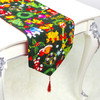 2 PCS Christmas Double-layer Polyester Cotton Fabric Table Flag Decoration(Green bell)