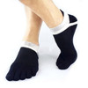 3 Pairs Men Socks Boys Cotton Finger Breathable Five-Toe Cotton Sock(Black)