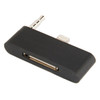 30 Pin to 8 Pin Audio Adapter with 3.5mm Jack for iPhone 5 & 5C & 5S(Black)