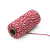 Two-color Cotton Thread Handmade DIY Drawstring Gift Box Packing Rope 2mm Thick (100m / Roll)(03)