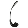 5W 3-level Dimmable Rechargeable Touch Switch Eye-protection LED Desk Lamp Reading Study Table Light(Black)