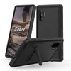 For Galaxy Note 10 RedPepper Shockproof Waterproof Solid Color PC + TPU Protective Case with Holder(Black)