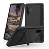 For Galaxy Note 10 RedPepper Shockproof Waterproof Solid Color PC + TPU Protective Case with Holder(Black)