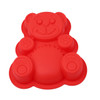 Silicone Bear Cake Mould Cartoon Mould DIY Baking Tool(Red)