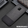 Shockproof Splicing PU + Cloth Protective Case for Huawei Mate 20 Pro (Black)