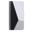 For Xiaomi Redmi 7A Tricolor Stitching Horizontal Flip TPU + PU Leather Case with Holder & Card Slots & Wallet(Black)