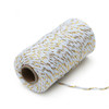 Two-color Cotton Thread Handmade DIY Drawstring Gift Box Packing Rope 2mm Thick (100m / Roll)(24)