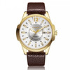 CURREN 8123 Sports Quartz Watch for Men(gold case white face)