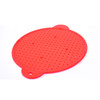 2 PCS  Multifunctional Food Grade Silicone Placemat Creative Kitchenware Heat Insulation Screen Filter(Red)