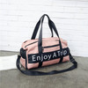 Leisure Sport Handbag Shoulder Travel Bag (Color:Pink Size: + L)