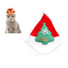 Pet Headwear Christmas Headband Hood Hat Small and Medium Cat Dog Cap(Green Christmas Tree)