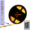 Epoxy Waterproof  Rope Light, Length: 5m, RGB Light 3528 SMD LED with Remote Controller, 60 LED/m