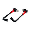 2 PCS Universal 22mm Shockproof Protection Rod CNC Horn Shape Handbrake Motorcycle Modification Accessories(Red)