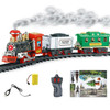 Electric Dynamic Steam RC Track Train Set Simulation Model Toy for Children Rechargeable Children Remote Control Toy Set(333-72)