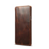 For Galaxy Note9 Denior Oil Wax Cowhide Simple Horizontal Flip Leather Case with Card Slots & Wallet(Brown)