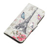 3D Diamond Encrusted Painting Pattern Coloured Drawing Horizontal Flip PU Leather Case with Holder & Card Slots & Wallet For Galaxy Note10(Eiffel Tower)