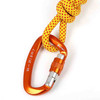 XINDA XD-Q9628 Professional Climbing D-shaped Master Lock Carabiner Safety Buckle Outdoor Climbing Equipment Supplies(Orange)