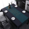 Simple Decorative Linen Tablecloth Waterproof Oilproof Rectangular Dining Table Cloth, Size:140x180cm(Stardust)