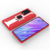 For Galaxy S20 Ultra Shockproof PC + TPU Protective Case with Ring Holder(Red)