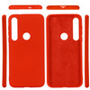 For Motorola G8 Play / One Macro Solid Color Liquid Silicone Shockproof Coverage Case(Red)