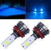 2 PCS H11 DC9-36V / 36W / 8000K / 6000LM IP68 Car / Motorcycle Mini COB LED Headlight Lamps / Fog Light(Ice Blue Light)