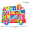 Children Puzzle Toys Nursery Cartoon Hand Grab Board Wooden Plywood Jigsaw Puzzle for Children Digital Alphabet Cognition(Letter)