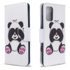 For Galaxy S20 Ultra Colored Drawing Pattern Horizontal Flip Leather Case with Holder & Card Slots & Wallet(Panda)