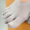 5 Pairs  Female Socks Five Toe Sock Slippers Invisibility for Solid Color Crew Socks(Black)