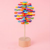 Solid Wood Rotating Lollipop Fischer Series Creative Ornaments Decompression Toy Decompression Artifact(Multi-colored Wafer)