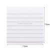 5 PCS Simple Kraft Paper Horizontal Line Small Note Book Square Message Note N Times Post It(White)