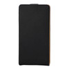 Khaki Lining Vertical Flip Magnetic Buckle PU Leather Case for Microsoft Lumia 950(Black)