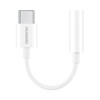 Original Huawei 9cm Type-C to 3.5mm Jack Earphone Cable Headphone Audio Adapter, For Huawei P20 Series, Mate 10 Pro(White)