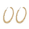 Vintage Round Fashion Earrings Female Jewellery(gold)