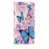 For Galaxy S9 Gloss Oil Embossed Flower Butterfly Pattern Horizontal Flip Leather Case with Holder & Card Slots & Wallet