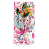 For Galaxy S9 Gloss Oil Embossed Flower Elephant Pattern Horizontal Flip Leather Case with Holder & Card Slots & Wallet