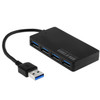 Portable Super Speed 4 Ports USB 3.0 HUB LED Indicator 5Gbps Hot-swap, Clear USB3.0 Signal