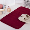 Non Slip Water Absorption Rug Bathroom Mat Shaggy Memory Foam Kitchen Door Floor Mat, Size:40X60CM(Red)