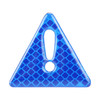 2 PCS Car-Styling Triangle Carbon Fiber Warning Sticker Decorative Sticker(Blue)