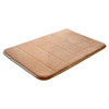 Non Slip Water Absorption Rug Bathroom Mat Shaggy Memory Foam Kitchen Door Floor Mat, Size:50X80CM(Brown)