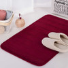 Non Slip Water Absorption Rug Bathroom Mat Shaggy Memory Foam Kitchen Door Floor Mat, Size:50X80CM(Red)